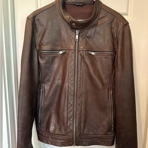 Wilsons Leather Brown Lightweight Shirt Jacket